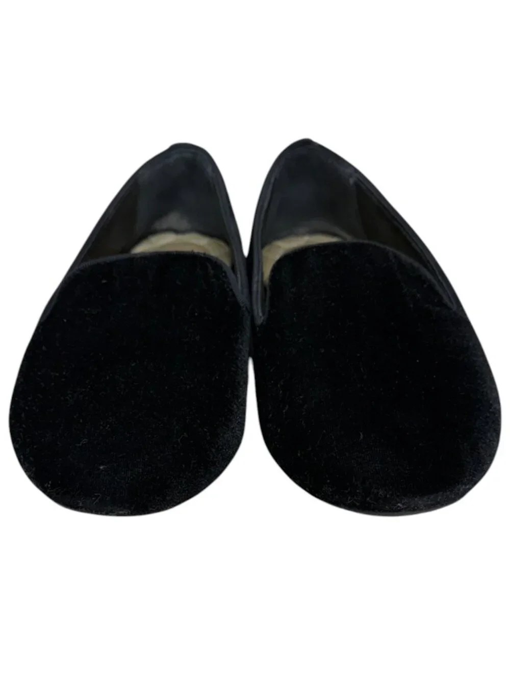 Birdies Starling Women's Slip On Black Velvet Flat Loafer Size 6